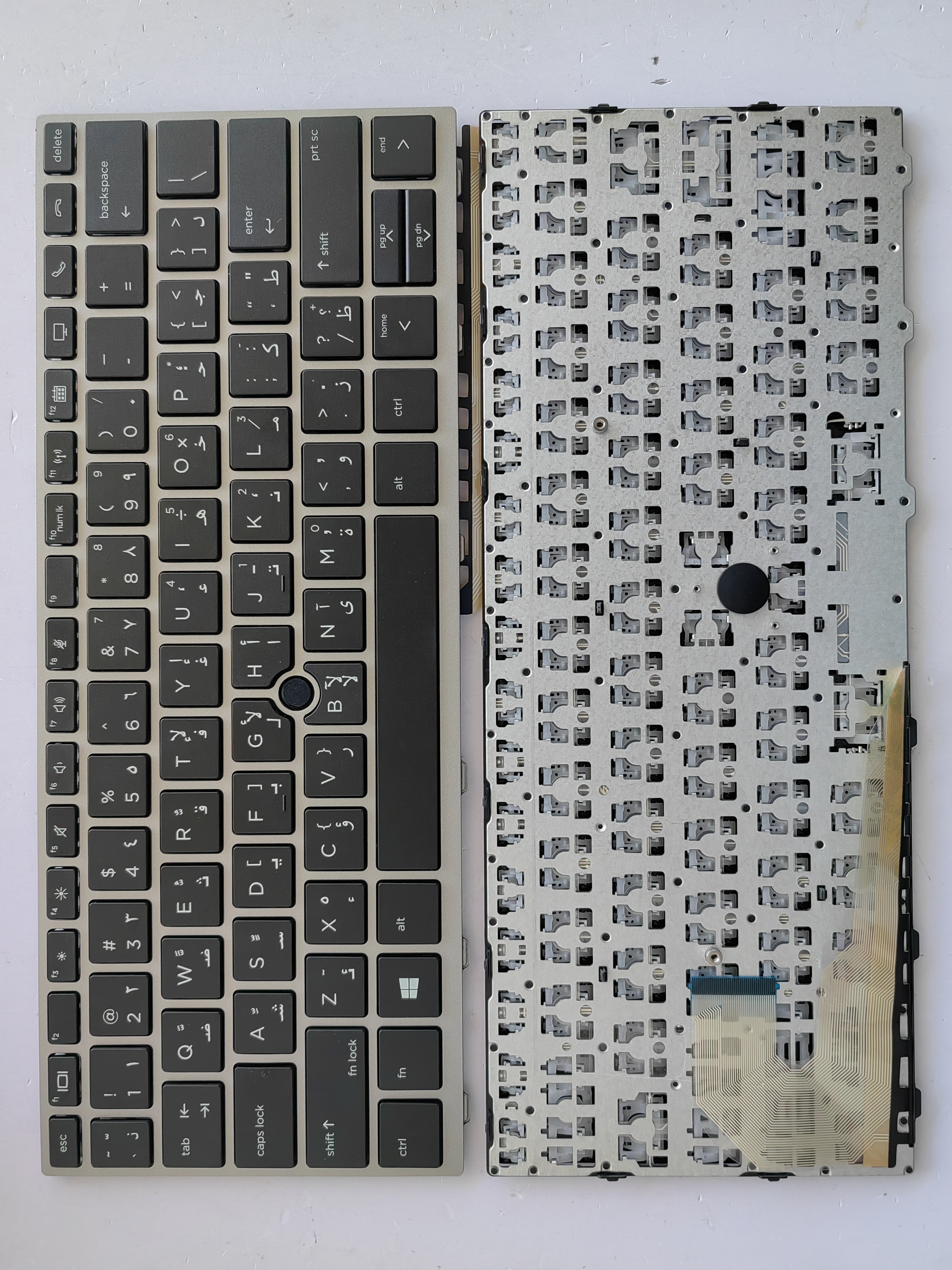 Picture of New Replacement Laptop Keyboard For HP 830G5/830G6/735G3/836G5/730G5/730G6/835G5 SILVER FRAME BLACK (OEM) AR Layout